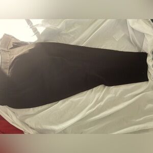 Black no tags, 30 inch pants with zipper and buttons. K.